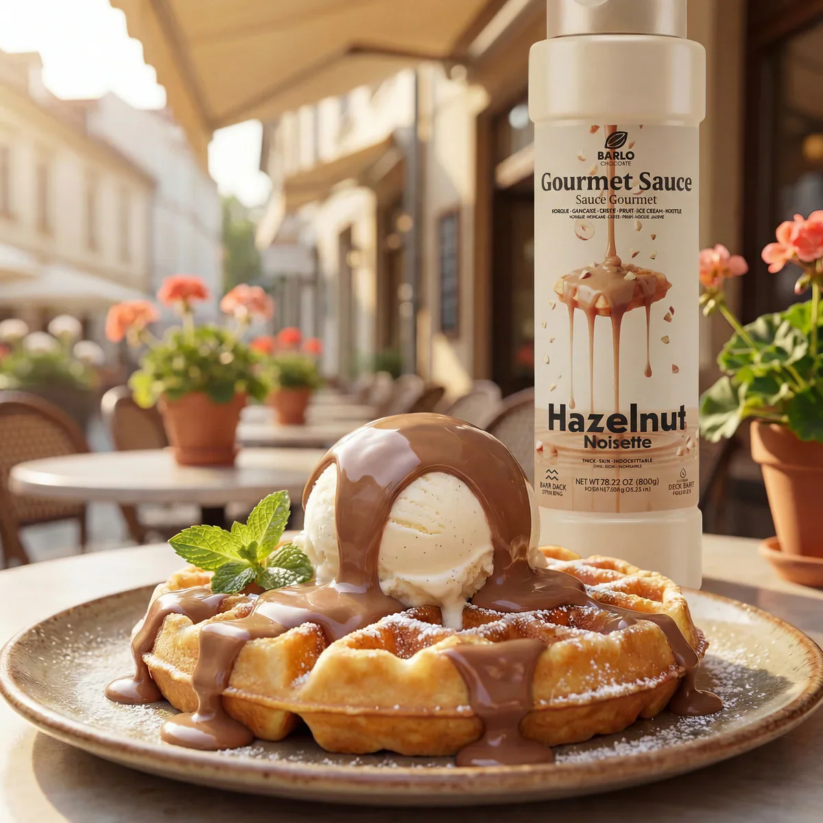 Barlo Hazelnut Gourmet Sauce 800g - Image 4
