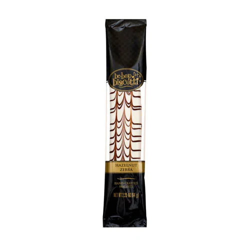 Be-Bop Hazelnut Zebra Biscotti (12)