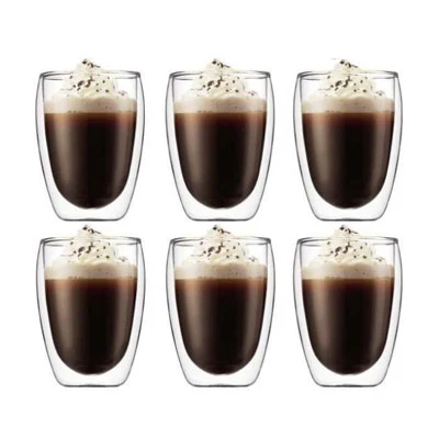 Bodum Pavina Double Wall Glasses 12oz (Set of 6)