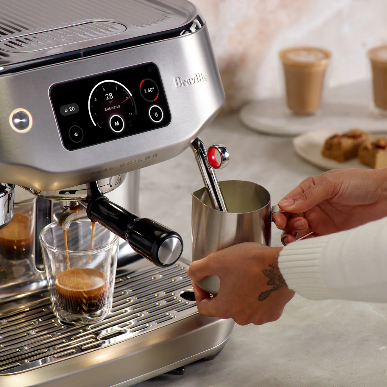 Breville Oracle Dual Boiler Espresso Machine Brushed Stainless Steel - Image 10