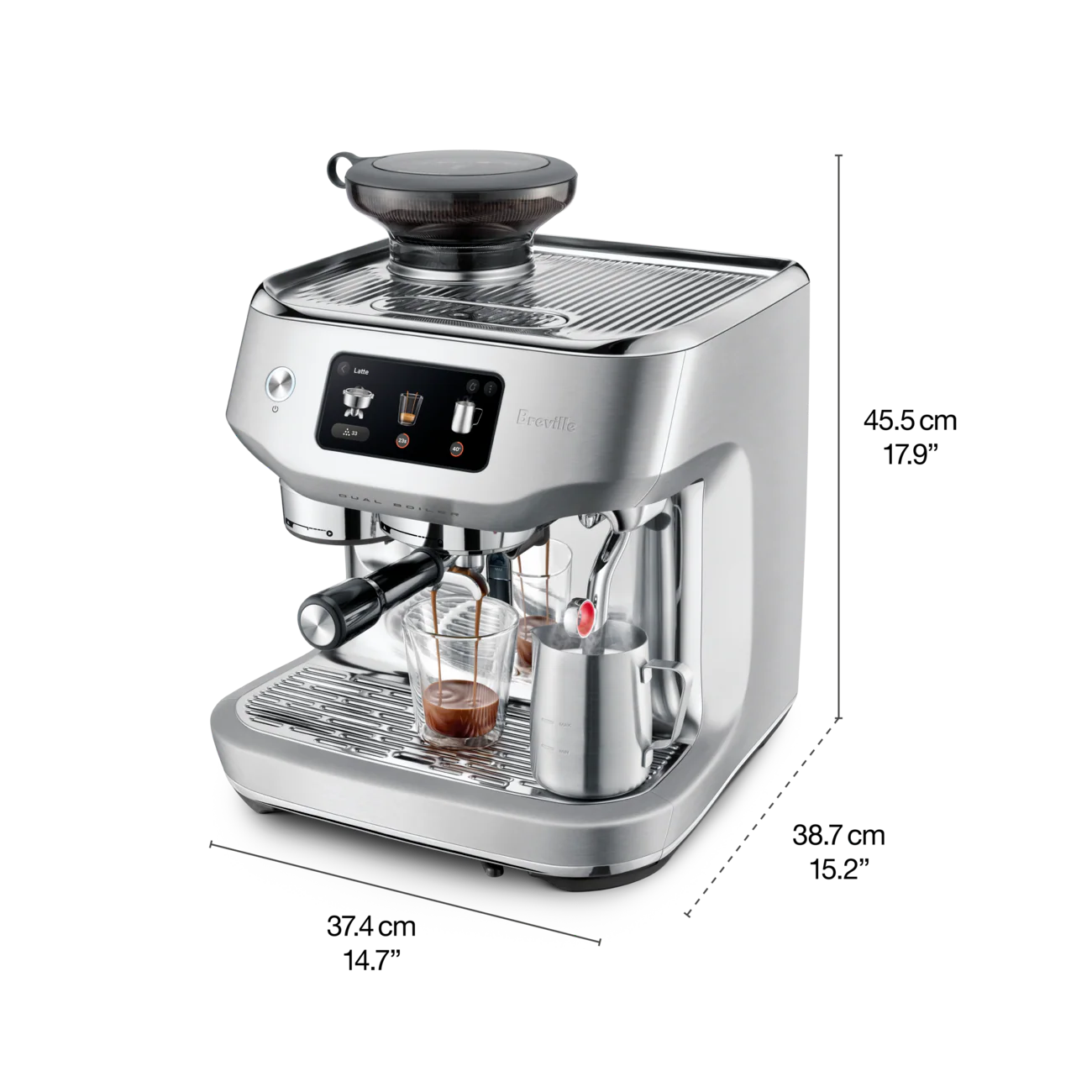 Breville Oracle Dual Boiler Espresso Machine Brushed Stainless Steel - Image 5