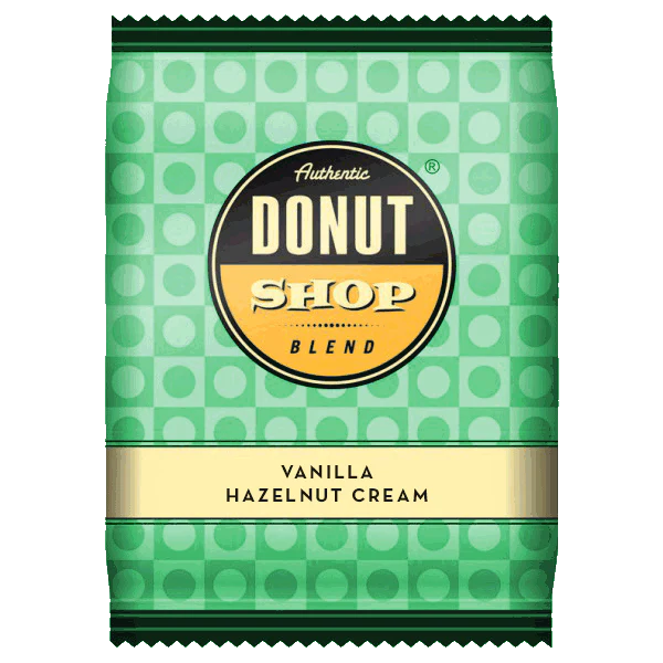 Donut Shop Blend Vanilla Hazelnut Cream Coffee (2.5oz x 24)