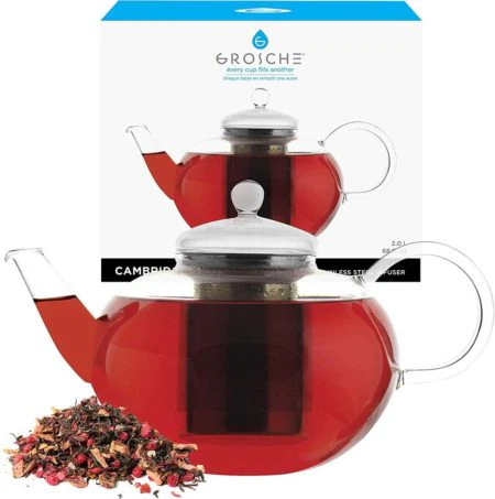 Grosche Cambridge Tea Pot with Infuser (68oz)
