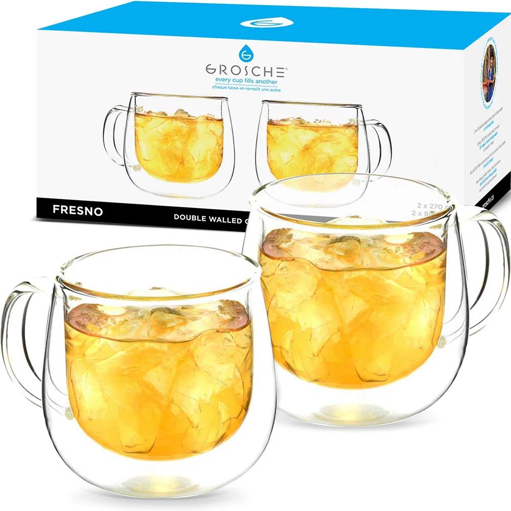 Grosche Fresno Double Walled Glasses (Set of 2)