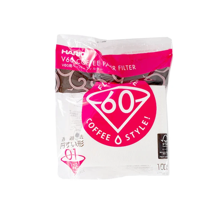 Hario V60-01 Filters (White - 100)