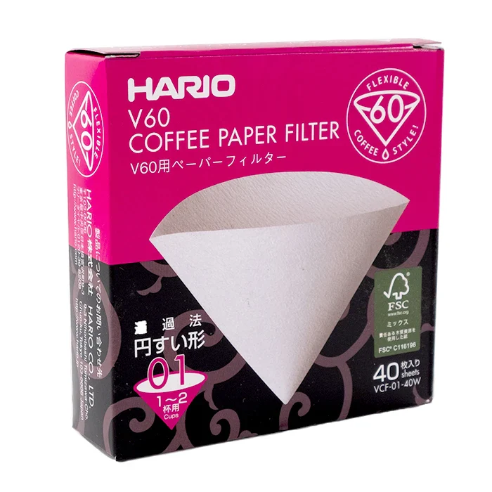Hario V60-01 White Filters (40)