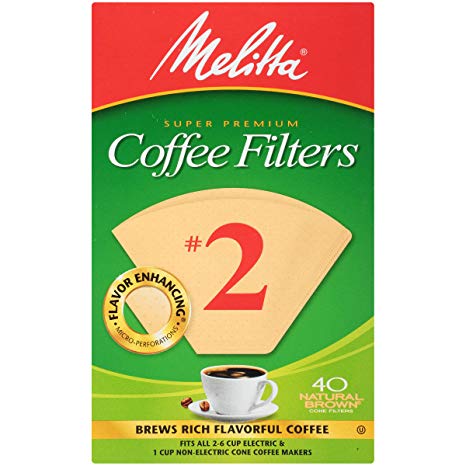 Melitta Brown Cone #2 Filter Paper