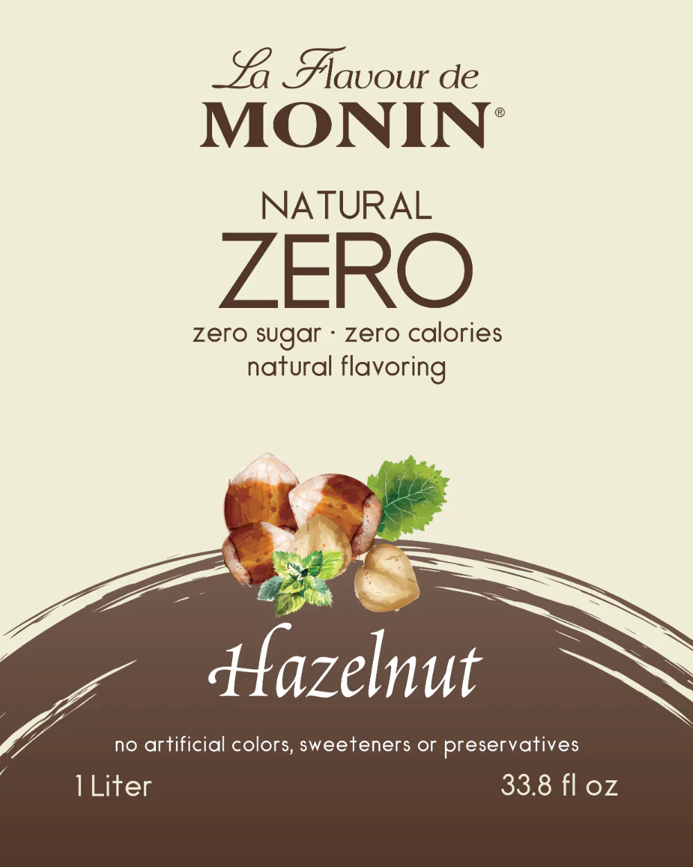 Monin Natural Zero Hazelnut - Image 4