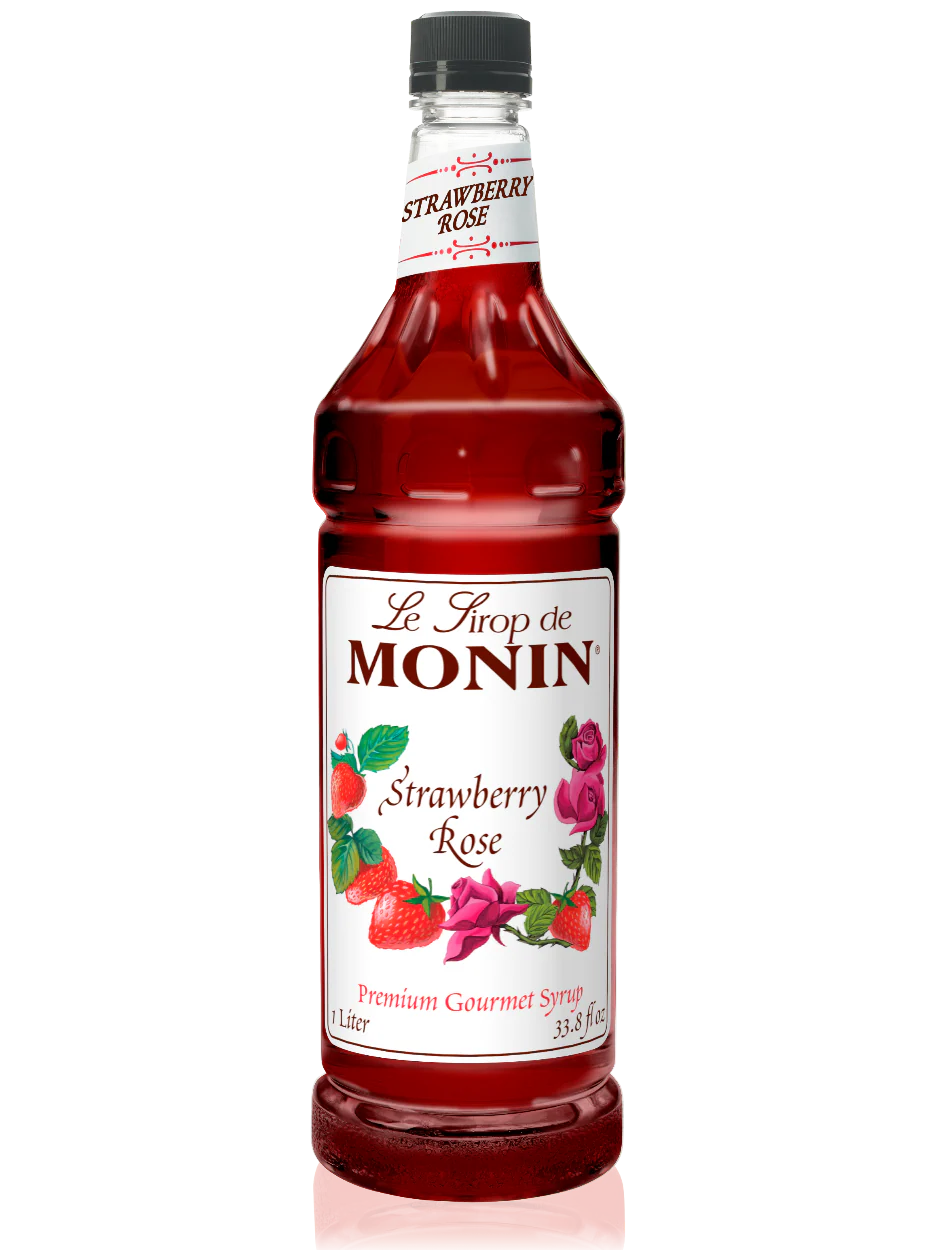 Monin Strawberry Rose Syrup - Image 2
