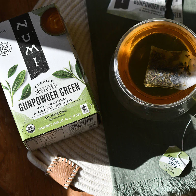 Numi Gunpowder Green Tea Bags (18) - Image 3