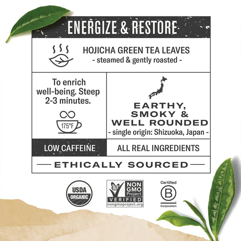 Numi Hojicha Tea Bags (16) - Image 2