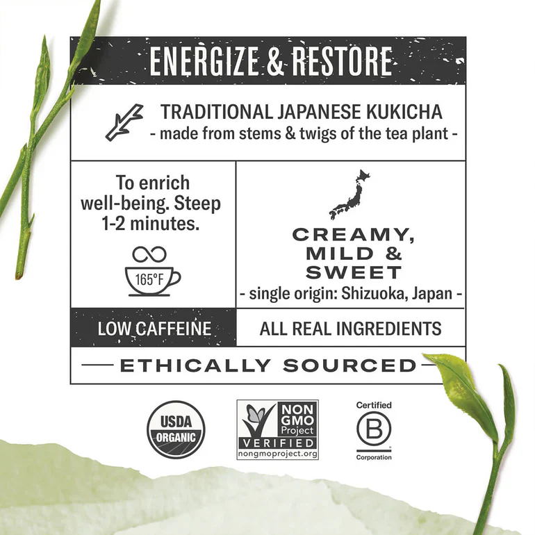 Numi Kukicha Tea Bags (16) - Image 2