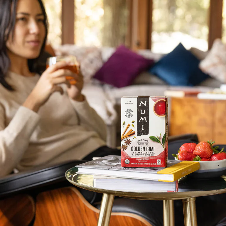 Numi Golden Chai Tea Bags (18) - Image 3