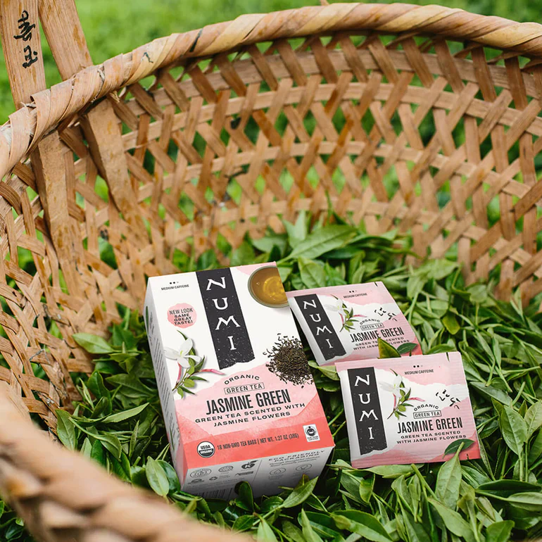 Numi Jasmine Green Tea Bags (18) - Image 4