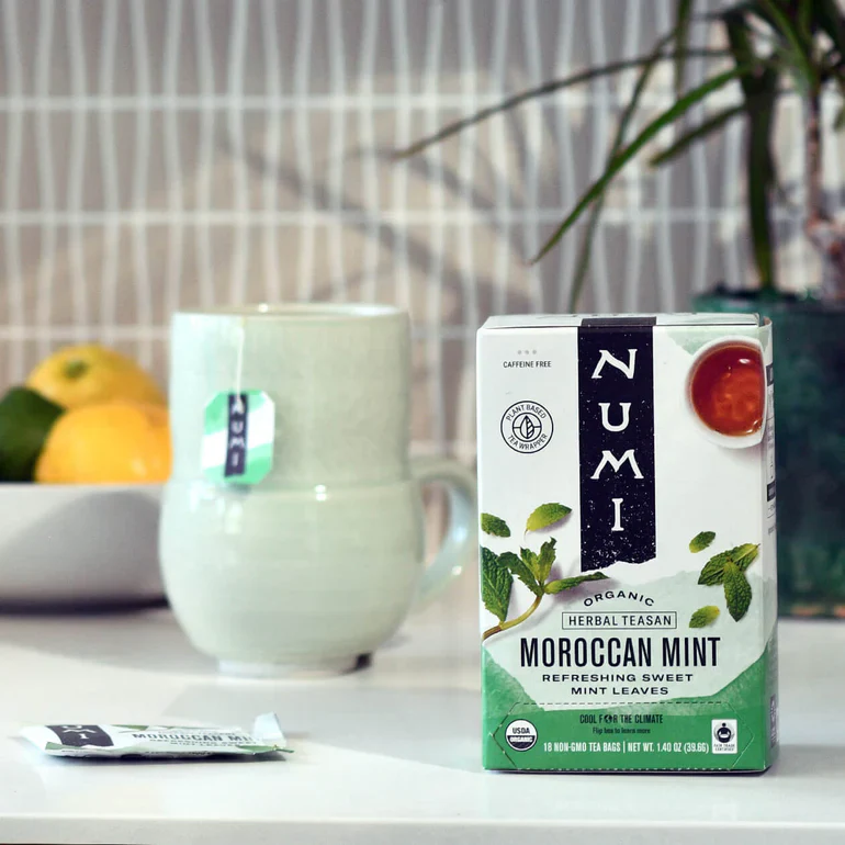Numi Moroccan Mint Tea Bags (18) - Image 3