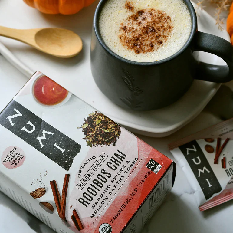 Numi Rooibos Chai Tea Bags (18) - Image 4