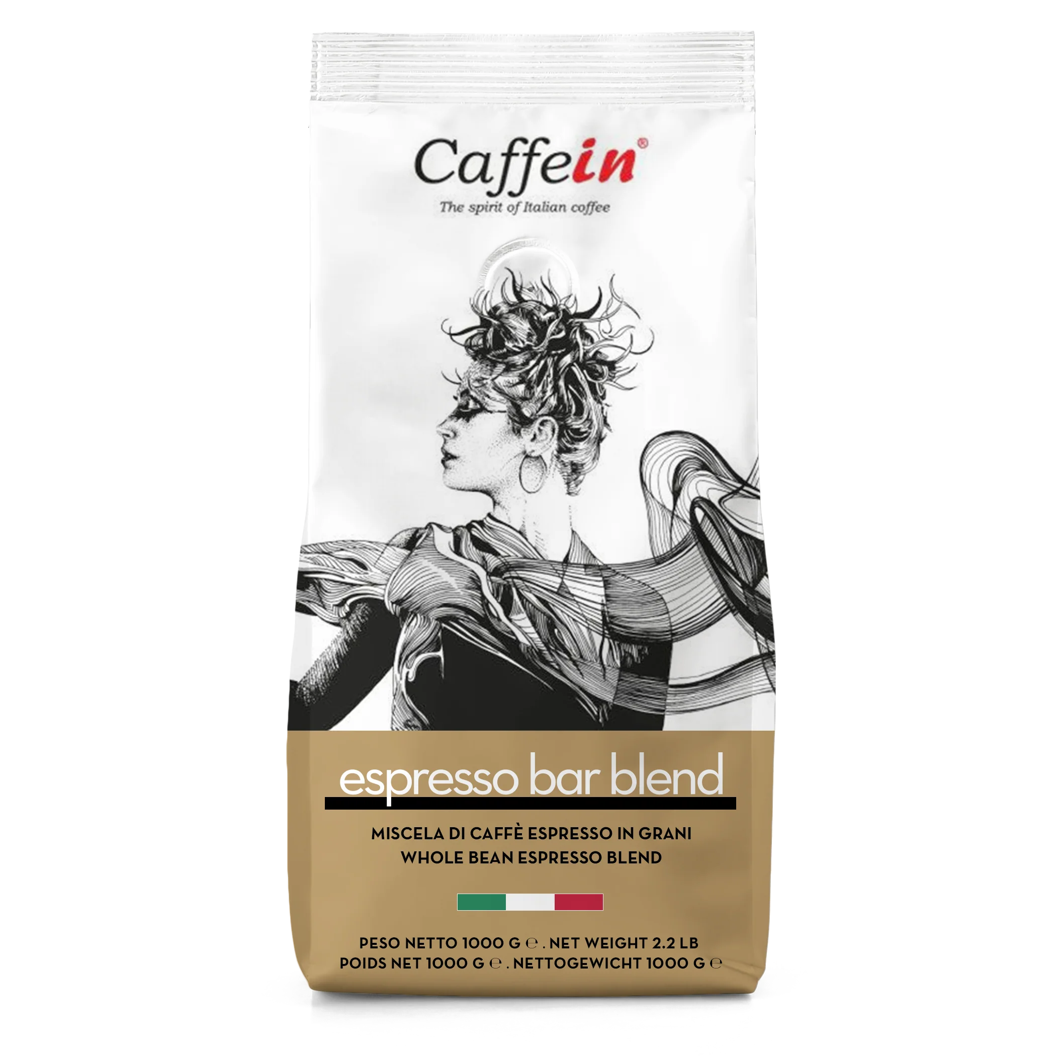 Caffein Espresso Bar Blend Dark Roast Beans