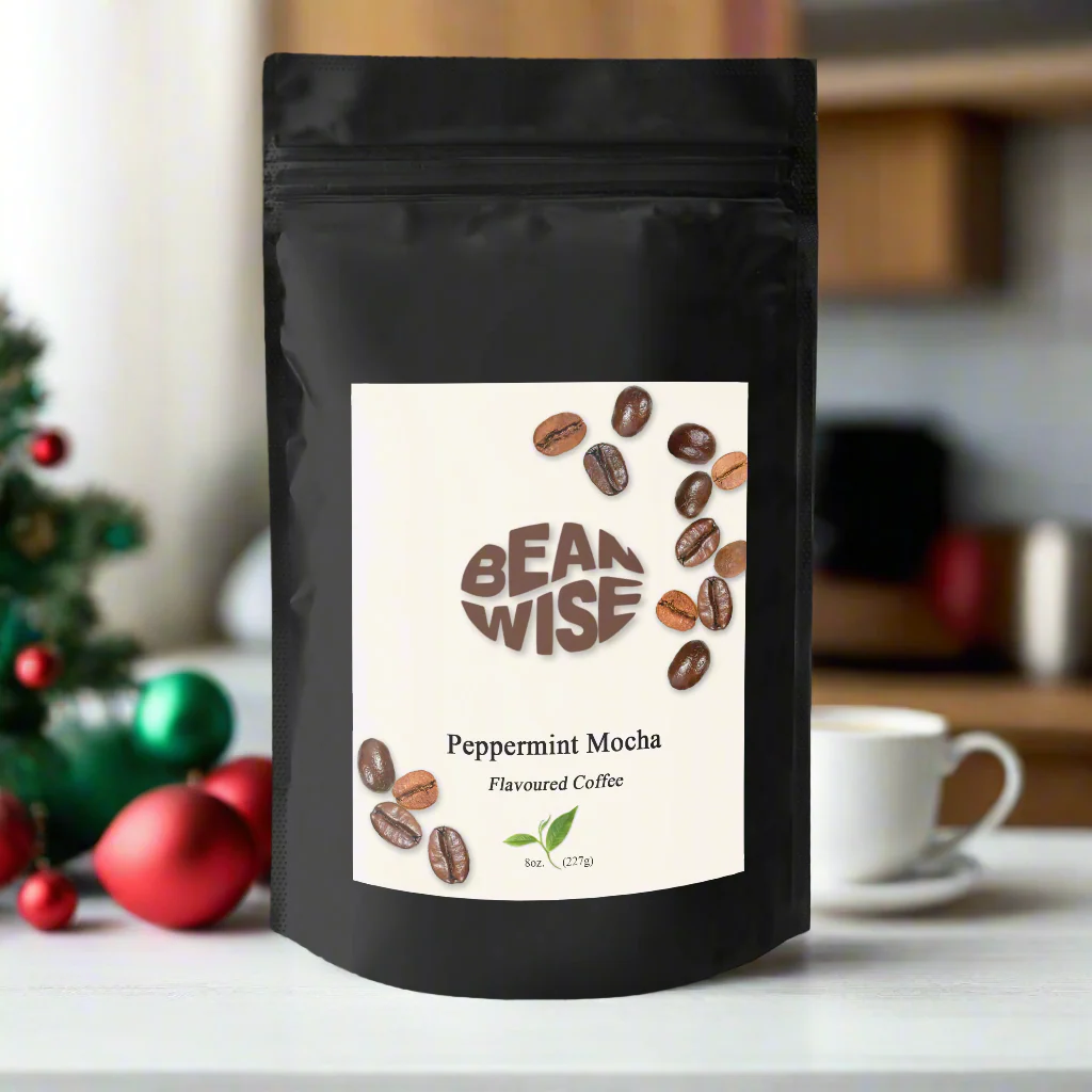 Peppermint Mocha Flavoured Coffee Beans - Image 3