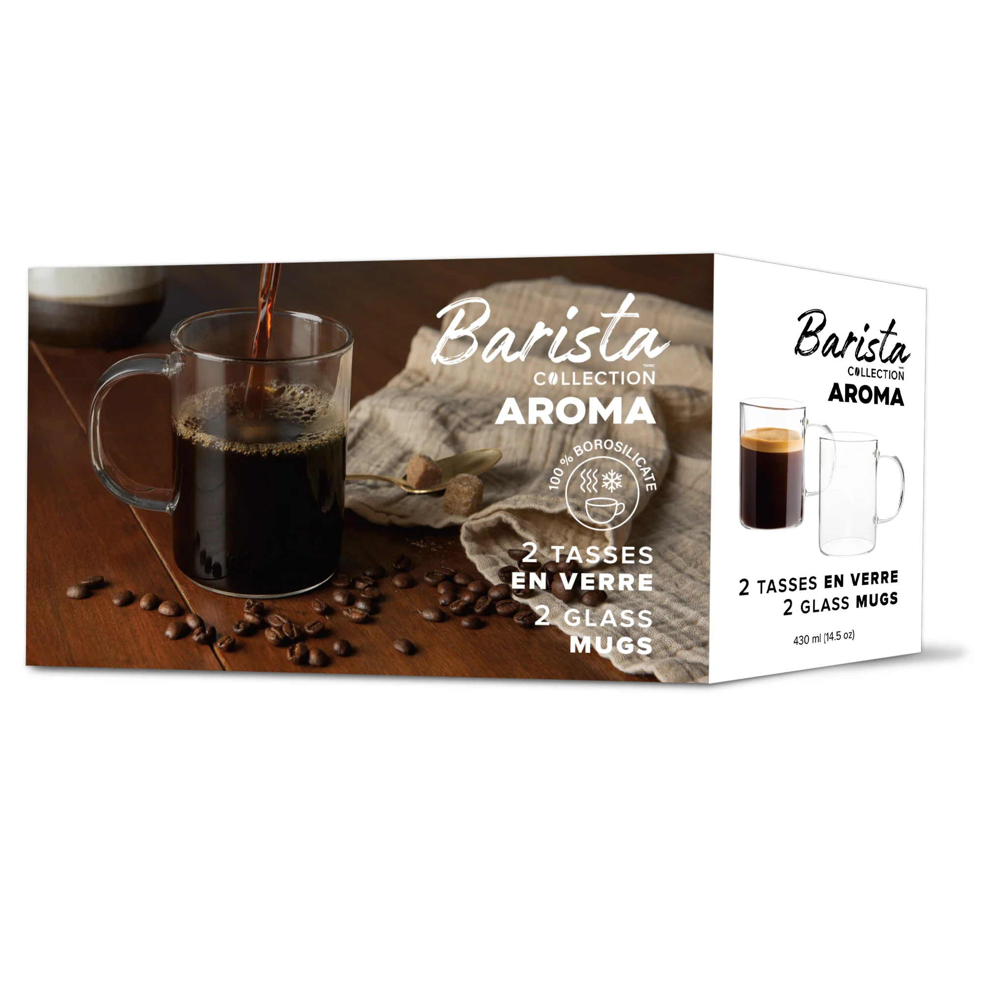 Safdie & Co. Aroma Coffee Mug (2 x 430ml) - Image 6