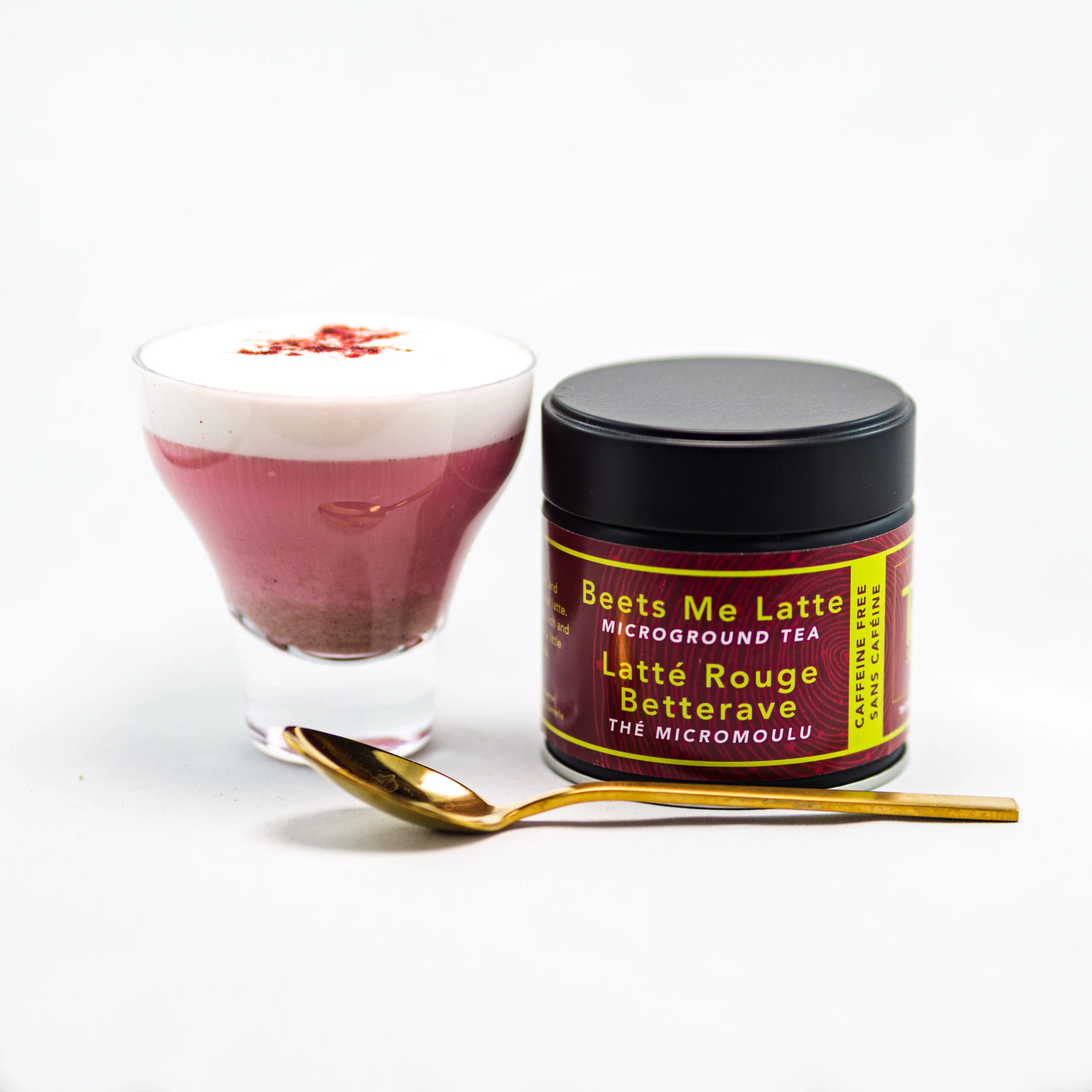 Tea Squared Beets Me Micro-Ground Tea Latte Tin