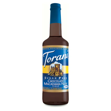 Torani Sugar Free Chocolate Macadamia Nut Syrup (750ml)