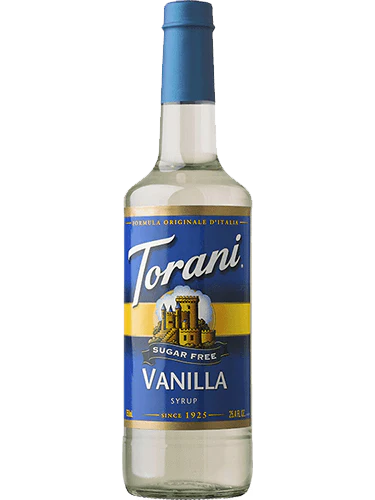 Torani Sugar Free Vanilla Syrup (750ml)