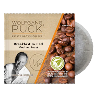 Wolfgang Puck Breakfast in Bed Extra Bold 100% Compostable Pods (16)
