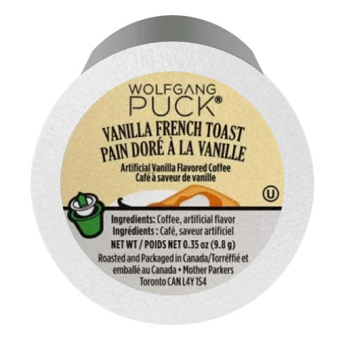 Wolfgang Puck Vanilla French Toast Coffee Cups (24)